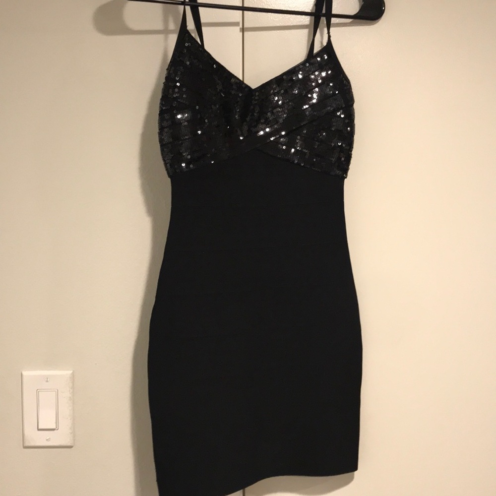 Guess Black Bandage Dress Size Small